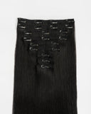 Off Black Clip In Hair Extensions (140g)