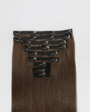 Dark Brown Clip In Hair Extensions (140g)