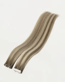 Chestnut Brown/Misty Blonde (HB#6/650) Tape-In Extension (30g-70g)