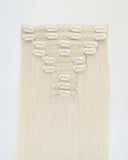 Platinum Blonde Clip In Hair Extensions (140g)