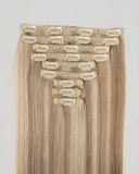 Dimensional Beige Blonde Clip In Hair Extensions (140g)