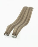 Chestnut Brown/Misty Blonde (HB#6/650) Tape-In Extension (50g-70g)