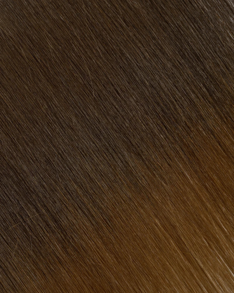 Mochachino Brown/Chestnut Brown (O#1C/6) Flat-Tip Hair Extension (50g-70g)