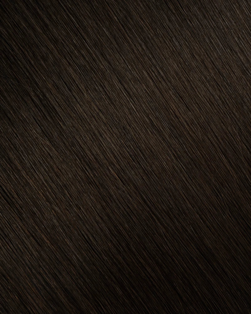 Off Black (#1B) Flat-Tip Hair Extension (50g-70g)