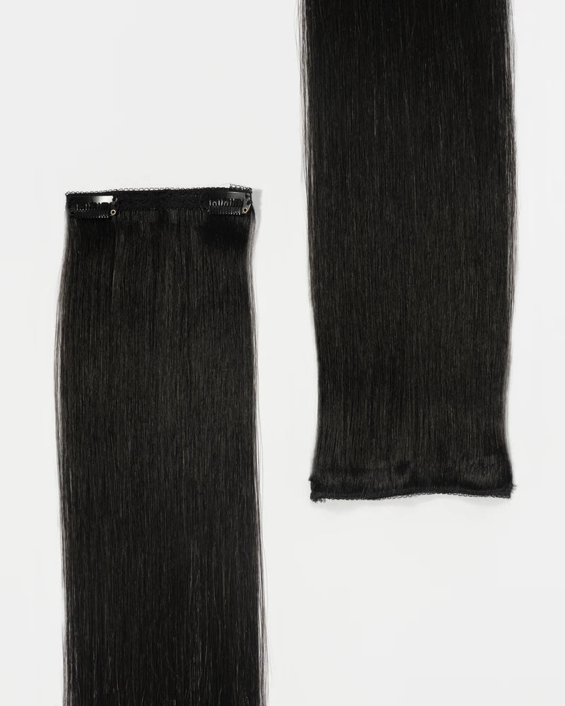 Off Black Clip In Hair Extensions (140g)