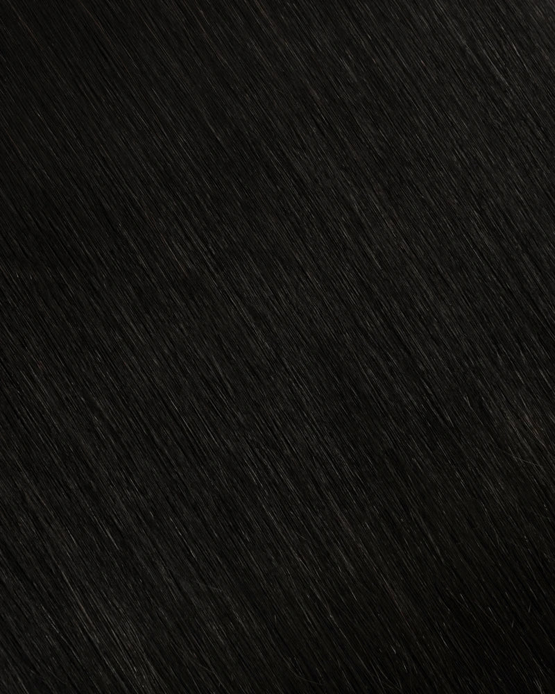 Off Black Clip In Hair Extensions (140g)