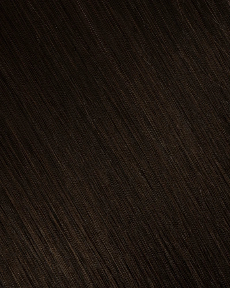 Mocha Brown Clip In Hair Extensions (140g)