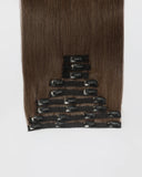 Dark Brown Clip In Hair Extensions (140g)