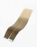 Cool Mochachino Brown/White Blonde (B#1CC/80) Tape-In Extension (30g-70g)