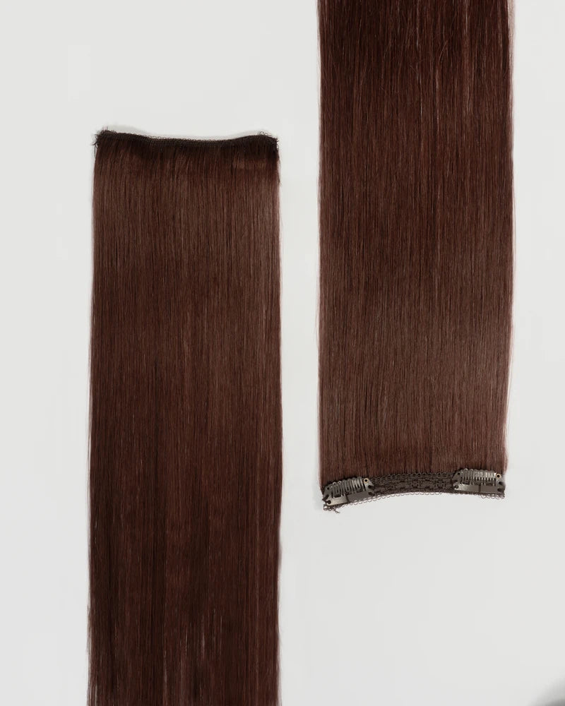 Chocolate Brown Clip In Hair Extensions (140g)