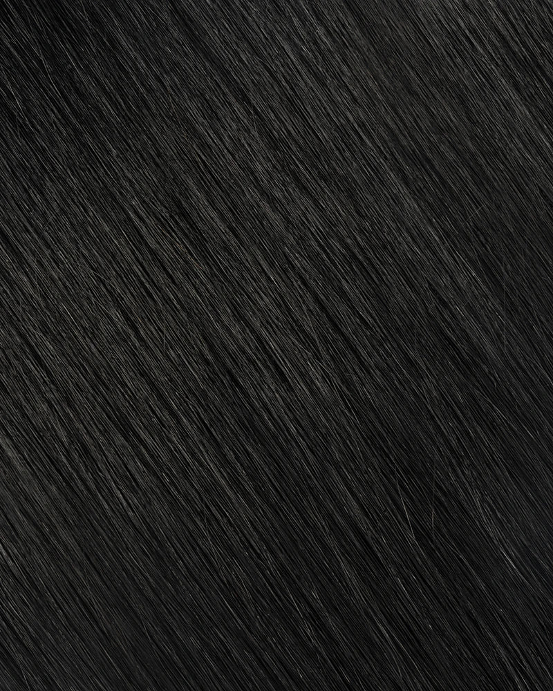 Jet Black (#1) Flat-Tip Hair Extension (50g-70g)