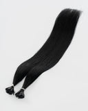 Jet Black (#1) Flat-Tip Hair Extension (50g-70g)