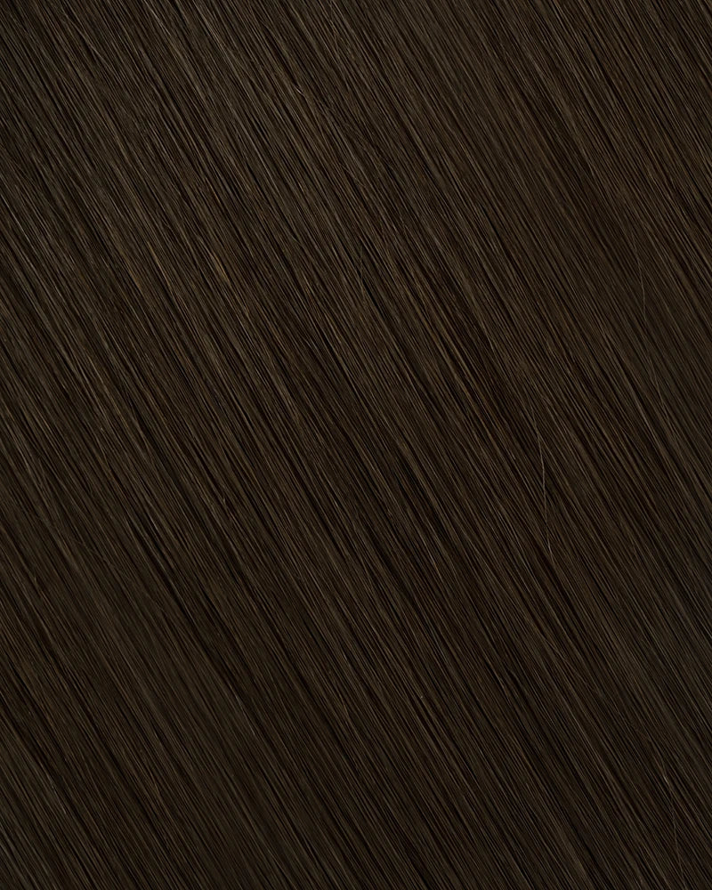 Espresso Brown (#2C) Flat-Tip Hair Extension (50g-70g)