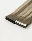 Chestnut Brown/Misty Blonde (HB#6/650) Tape-In Extension (30g-70g)