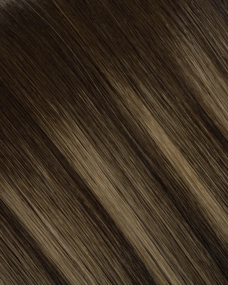 Chocolate Almond Crunch (P#1C/18/46) Flat-Tip Hair Extension (50g-70g)