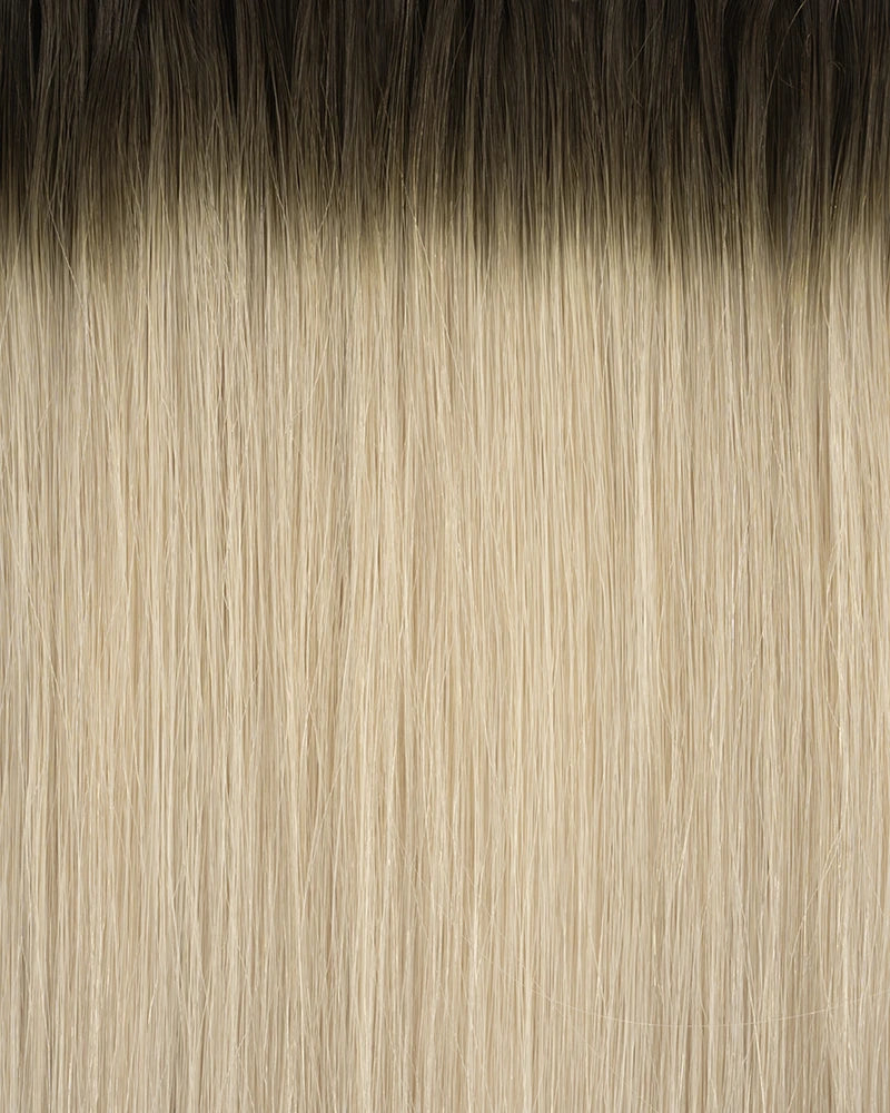 Espresso Brown/Sandy Blonde (R#2C/SILVER) Flat Hair Extension (50g-70g)